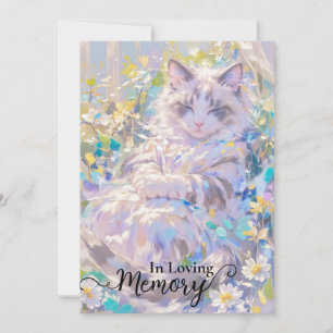 Siamese cat sympathy card