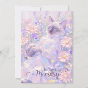Siamese cat sympathy card