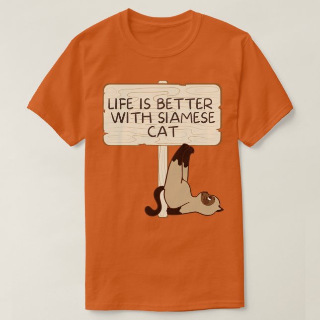 siamese cat T-Shirt (Design Front)