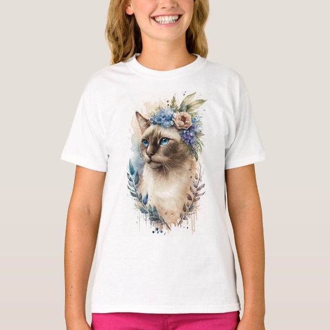 Siamese Cat T-Shirt (Front)