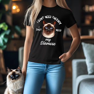 Siamese Cat Therapy T-Shirt
