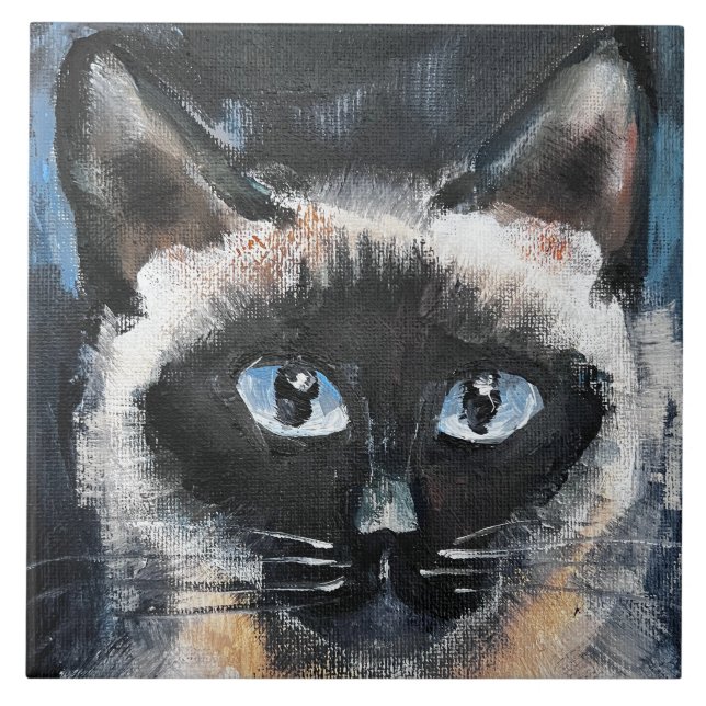 Siamese cat tile (Front)