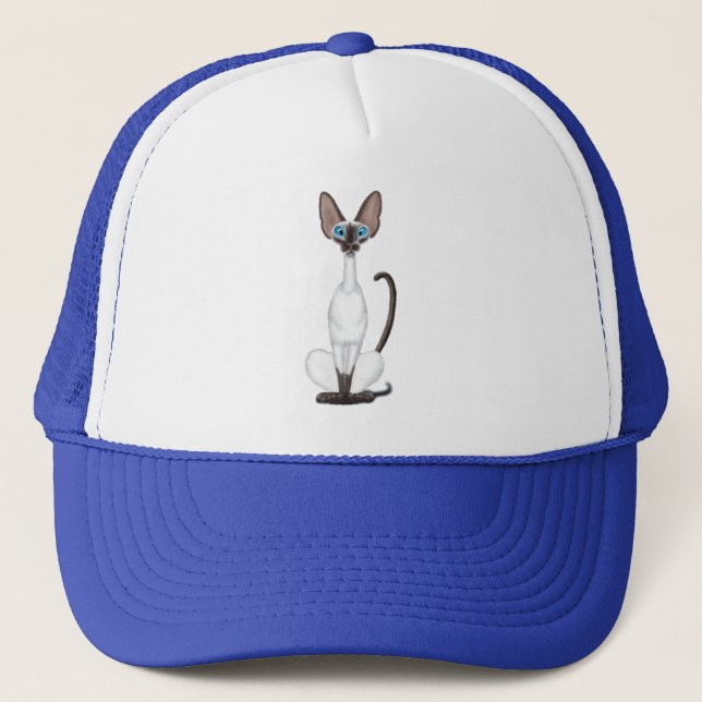 Siamese Cat Trucker Hat (Front)