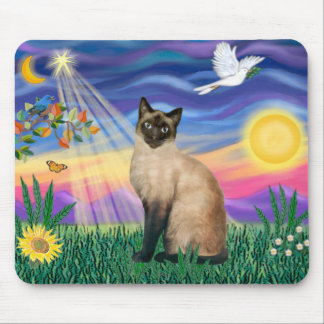 Siamese Cat - Twilght Mouse Pad