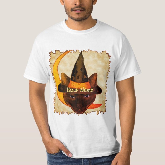 Siamese Cat Witch t-shirts (Front)