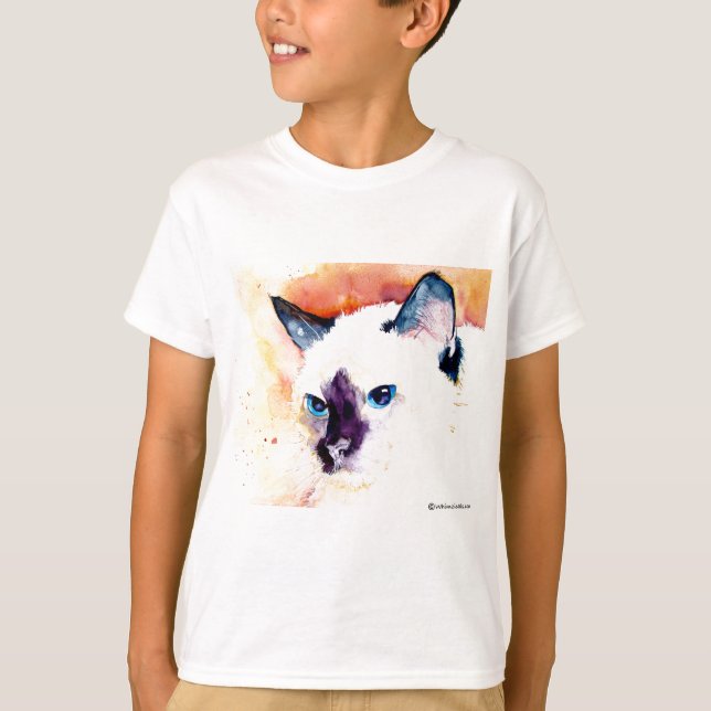 SIAMESE CAT Youth Sweatshirt T-Shirt (Front)
