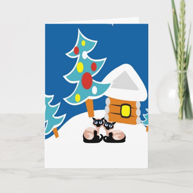 Siamese Cats Holiday (Front)