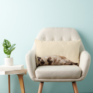 Siamese Cozy Cat Lumbar Cushion