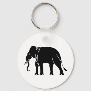 Siamese Elephant Key Ring