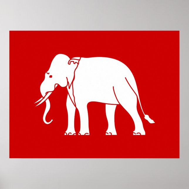 Siamese Elephant Poster (Front)