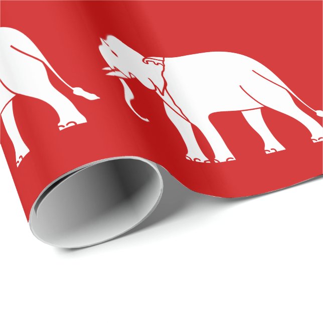 Siamese Elephant Wrapping Paper (Roll Corner)