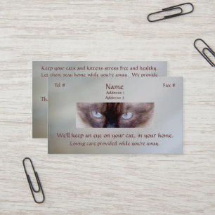 Siamese Eyes Business Cards