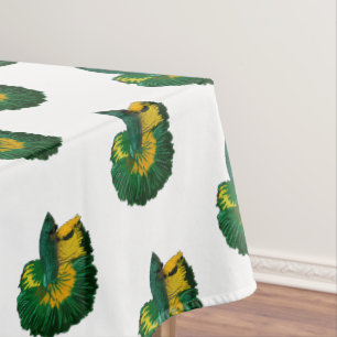 Siamese fighting fish cartoon illustration tablecloth