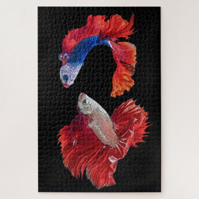 Siamese Fighting Fish Jigsaw Puzzle (Vertical)
