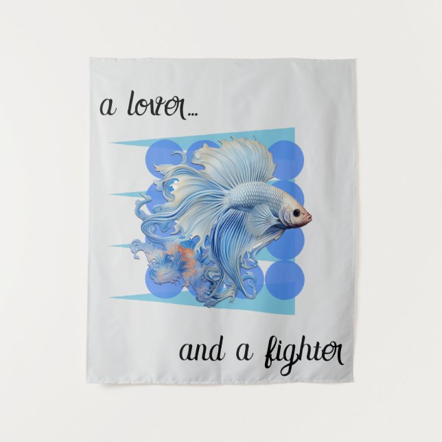"Siamese Fighting Fish"  Tapestry (Front)