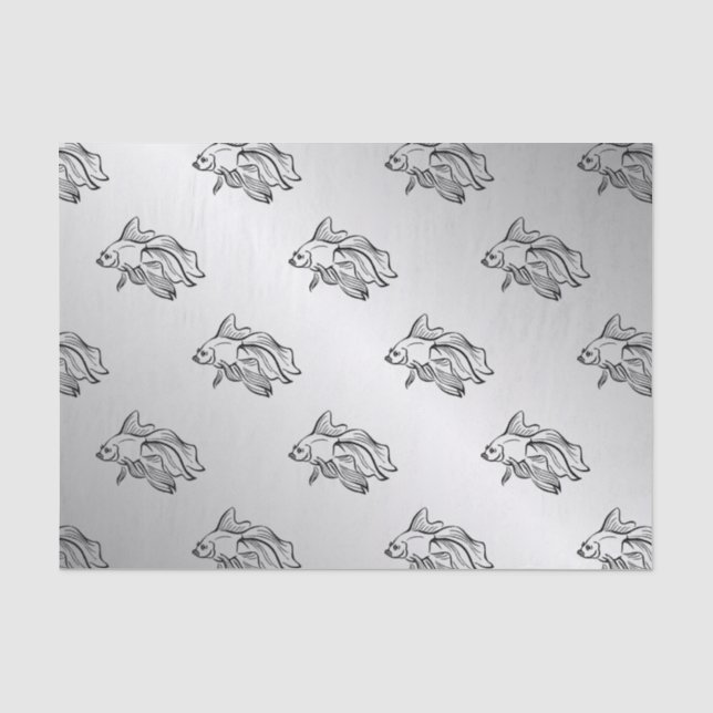 Siamese Fighting Fish Tissue Paper (Front)