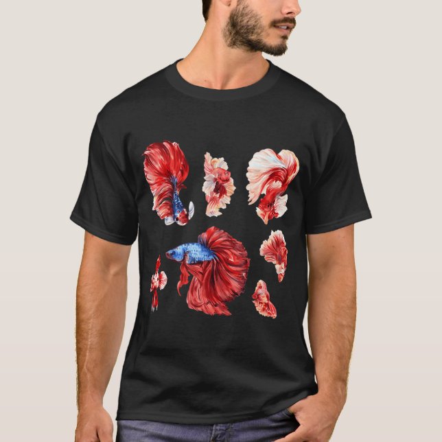 Siamese Fighting Fishes T-Shirt (Front)