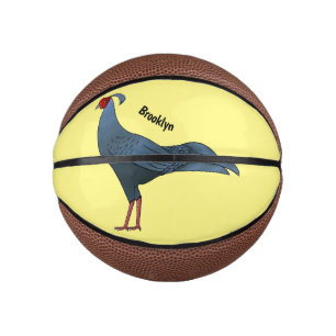 Siamese fireback bird cartoon illustration  mini basketball