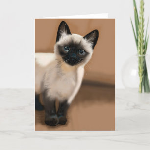 Siamese Kitten All Occasion Greeting Card