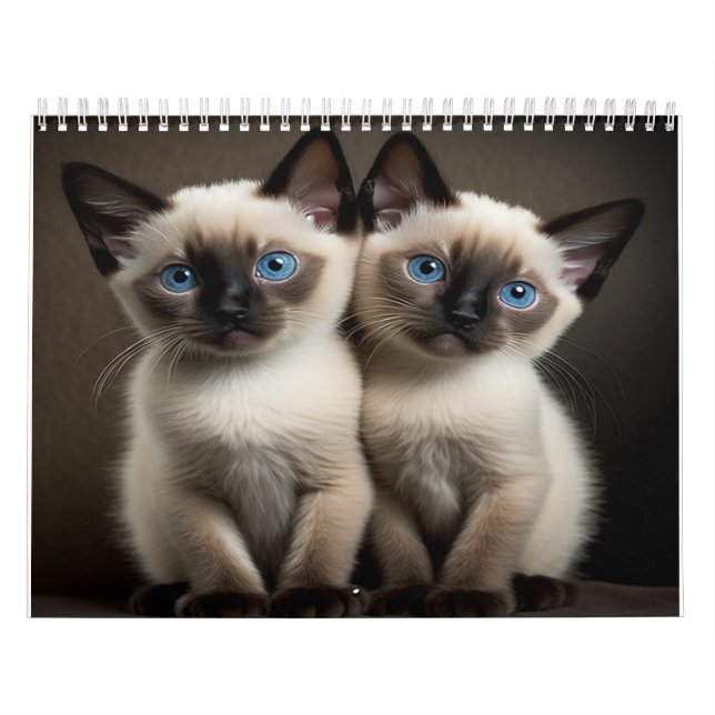 Siamese Kitten Calendar For Cat Lovers (Cover)