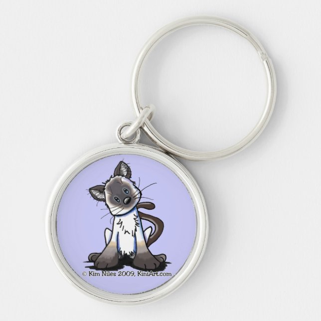 Siamese Kitten Keychain (Front)