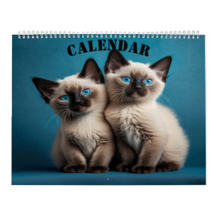 Siamese Kittens Calendar