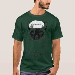 Siamese Meezer Mese Cat Cook Chef Funny Cooking T-Shirt