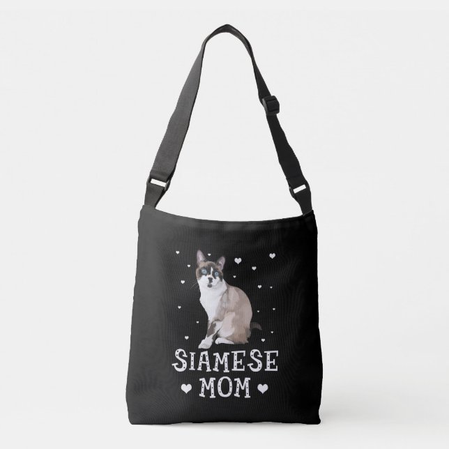 Siamese Mom Cute Siamese Siamese Lover Crossbody Bag (Front)