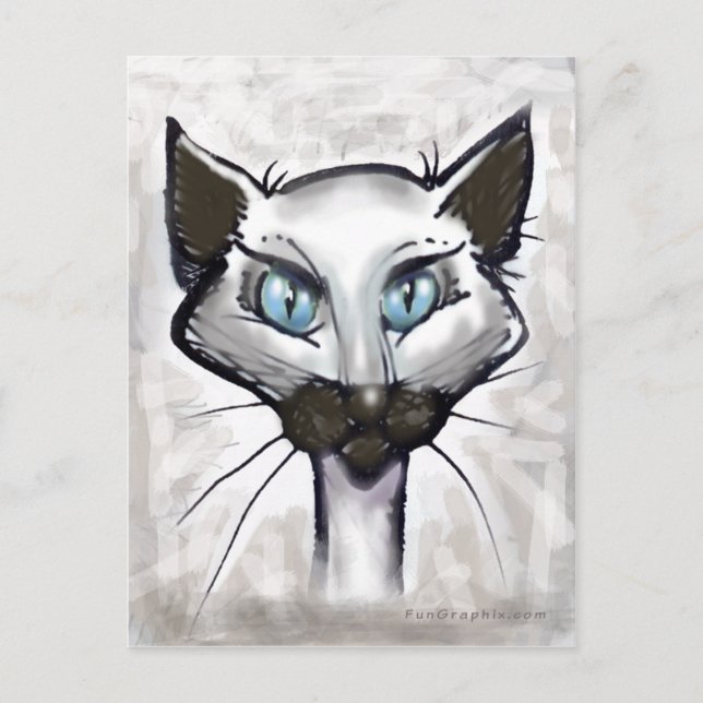 Siamese Postcard (Front)