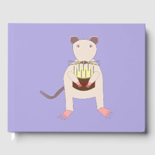 Siamese Rat with Birthday Cake Guest Book