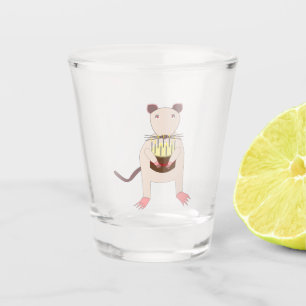 Siamese Rat with Birthday Cake Shot Glass