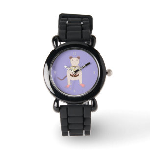 Siamese Rat with Birthday Cake Watch