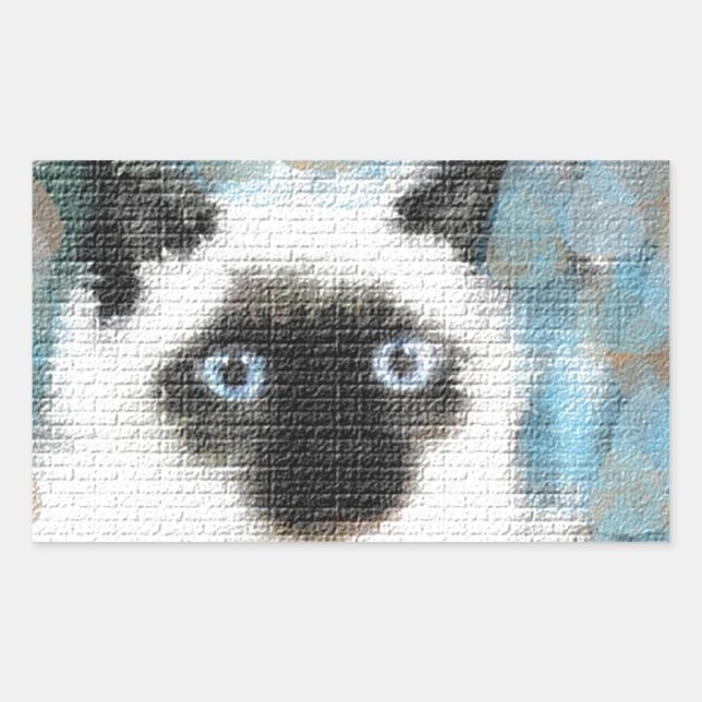 Siamese Rectangular Sticker (Front)