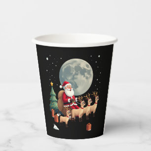 Siamese Reindeer Christmas Siamese Cat Lover Gifts Paper Cups