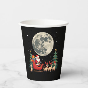 Siamese Reindeer Christmas Siamese Cat Lover Gifts Paper Cups