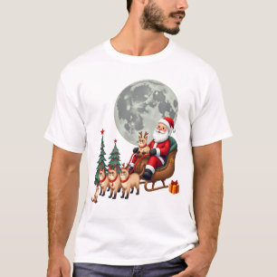 Siamese Reindeer Christmas Siamese Cat Lover Gifts T-Shirt