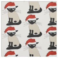 Siamese Santa Cat | Funny Kitty Christmas Holiday