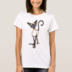 Siamese Seal Point Crosswalk Off-Leash Art™ T-Shirt