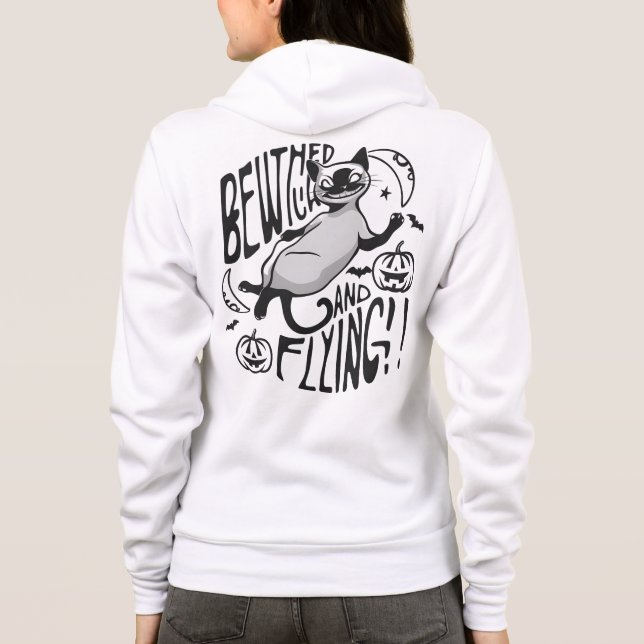 Siamese Sorcery: Bewitched and Soaring Hoodie (Back)