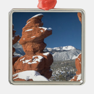 Siamese Twins and Pikes Peak Metal Tree Decoration