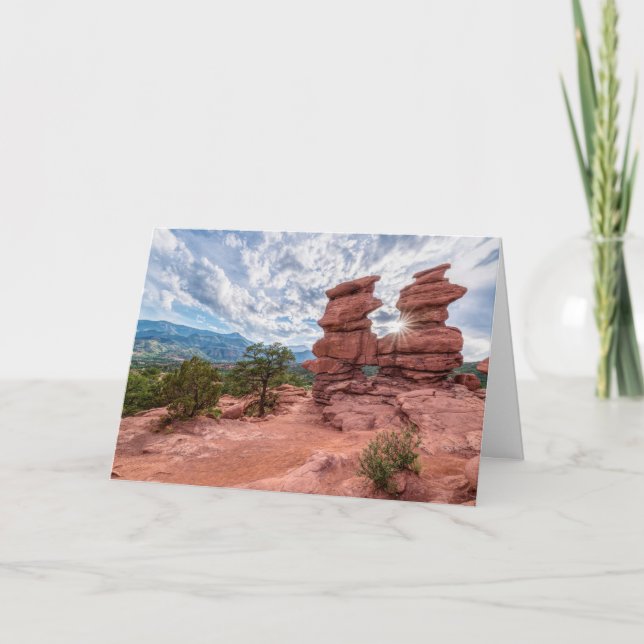 Siamese Twins Colorado Sunburst Greeting Card (Front)