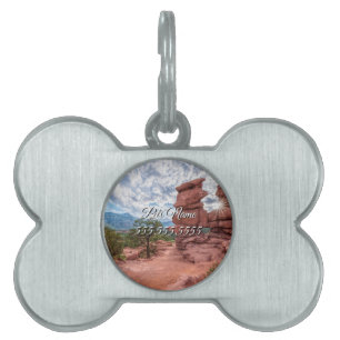 Siamese Twins Colorado Sunburst Pet Tag