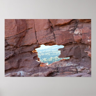 Siamese Twins Formation Window, Garden of the Gods Poster