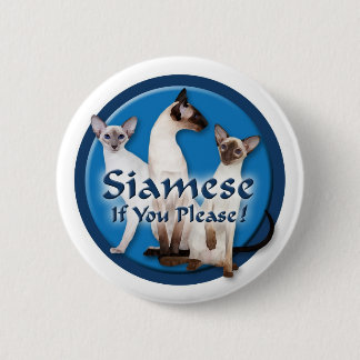Siamese Watercolor Button