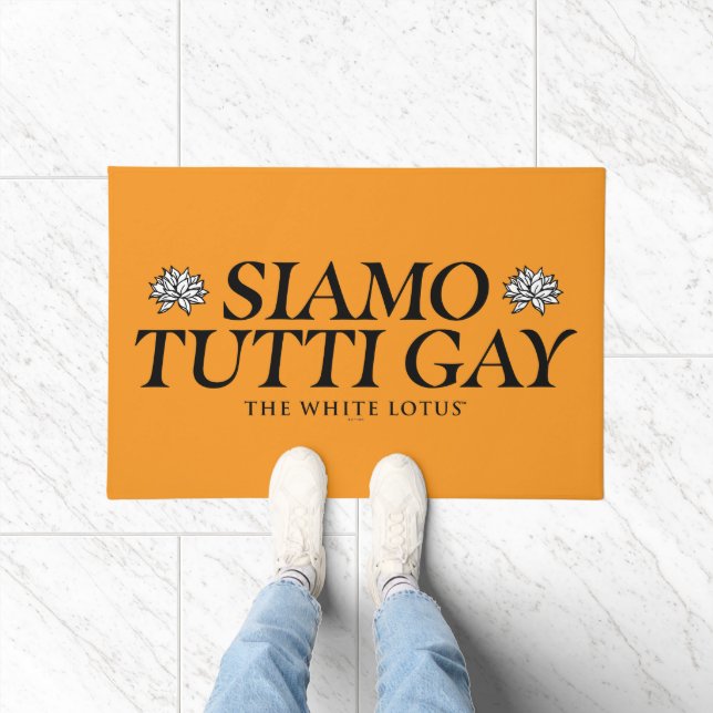 Siamo Tutti Gay - The White Lotus Doormat (Indoor)