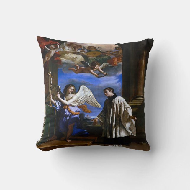 Siant Aloysius de Gonzaga Cushion (Front)