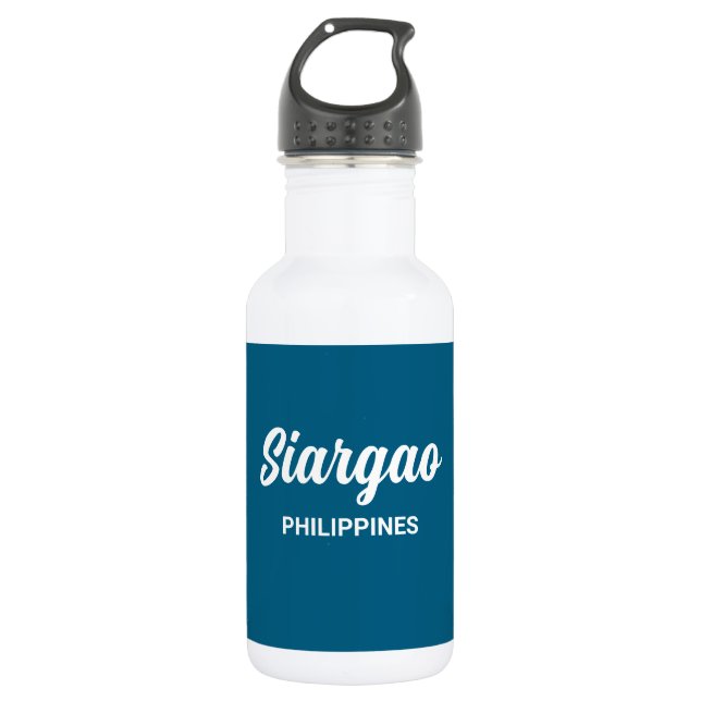 Siargao Philippines Water Bottle (Front)
