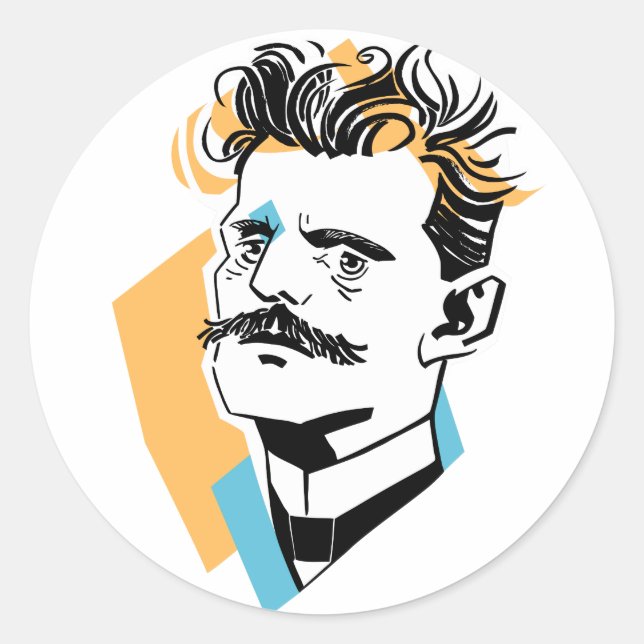 Sibelius Classic Round Sticker (Front)