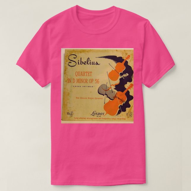 Sibelius Griller String Quartet T-Shirt (Design Front)