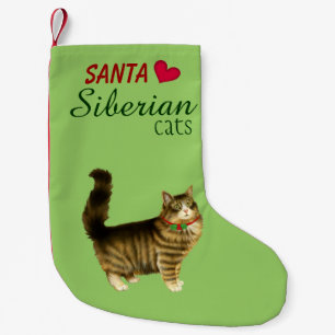 Siberian Cat Christmas Stocking